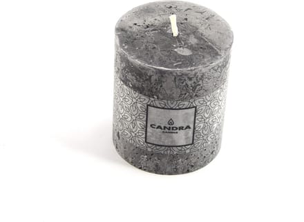 Geurloze Antraciet Kaars van 30 Branduren (8 x 7 cm)