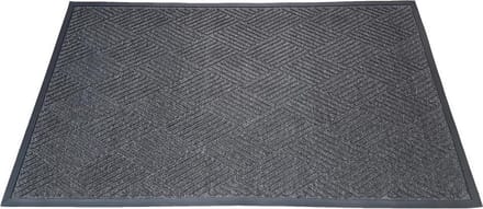 Schoonloopmat Brush Clean 90x150 cm - Deurmat / Entreemat - Grijs