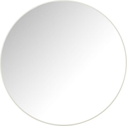 J-Line spiegel Rond - glas/metaal - wit - large - Ø 90 cm