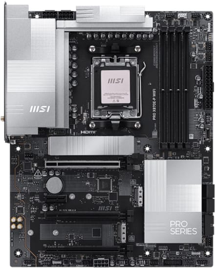 MSI PRO X870E-P WIFI - Moederbord - Socket AM5 - ATX - AMD X870E chipset