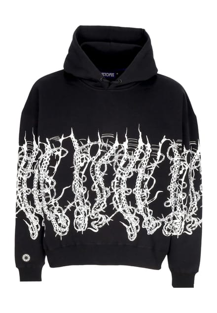 Mannen Hoodie Barbed Wire Hoodie zwart