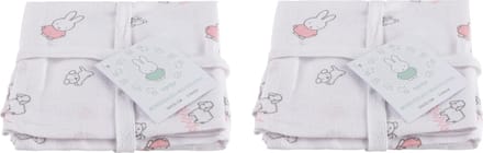 Nijntje - Monddoekjes Hydrofiel Grass Pink (2 packs)