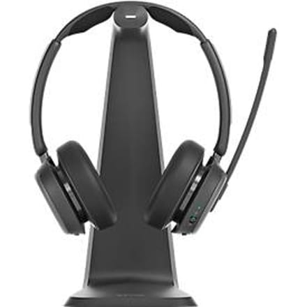 EPOS Impact 1061 ANC On Ear headset Bluetooth Stereo Zwart Noise Cancelling Headset, Incl. oplaad- en dockingstation Computer