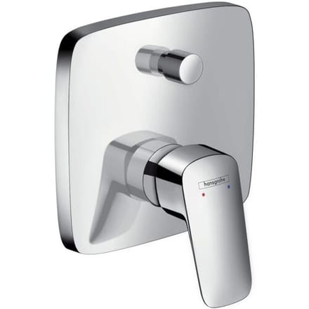 Hansgrohe Logis Eengreeps badmengkraan - afbouwdeel zekerheidsco - met - hoogglans chroom