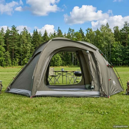 vidaXL - Trekkingtent - met - regenkap, - waterbestendig - 3-persoons