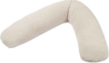Theraline Voedingskussen Dodo Met Hoes - Muslin - Sandy Beige - 170 x 34 cm