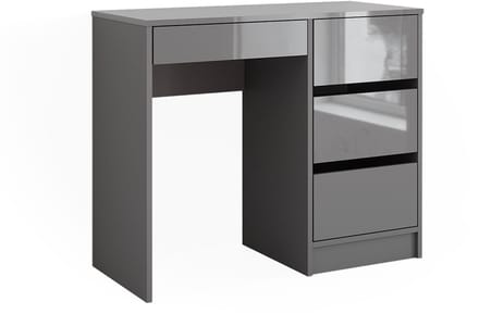 Vicco Sherry Bureau – 90 x 40 cm met laden Hoogglans grijs