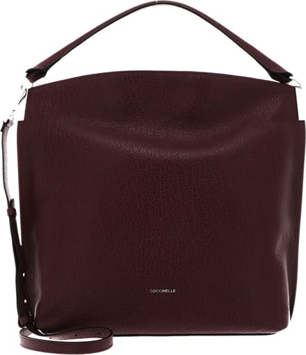 COCCINELLE Leren Schoudertas Handtas Estelle Elephant Shoulder Bag Carruba Bruine