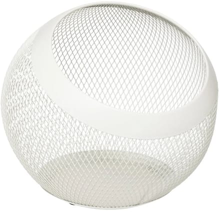 5Five Koffie cups/capsules houder - draad metaal - 24 x 21 cm - voor 70 capsules - wit - rond