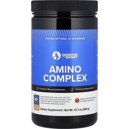 Designs for Sport®, Amino Complex, Fruit Punch, 360G (12.7Oz)