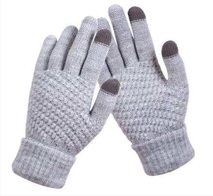 *** Touchscreen Gebreide Handschoenen - One Size - Warme Winter Favoriet - Warme Handen - van Heble® ***