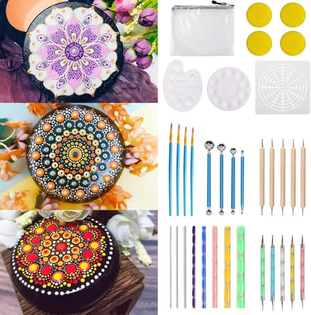Dotting Tools Set 37-Delig voor Mandala Schilderen en Rotstekeningen