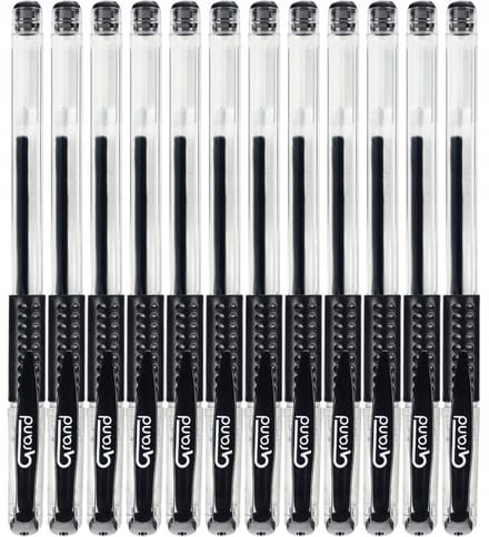 Grand GR-101 Gelpen Zwart - 12 Stuks