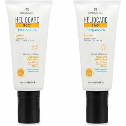 Heliocare 360 Pediatrics Lotion Spf 50+ 2x200ml white