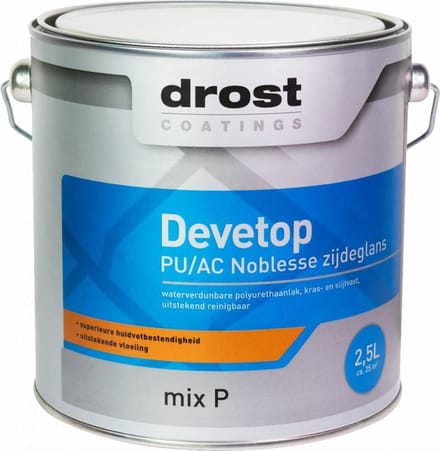 Drost Devetop PU/AC Noblesse Zijdeglans 2,5 liter - Wit