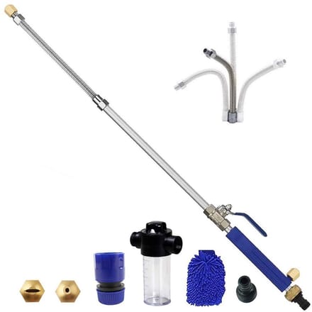 Dailygoods- Hogedrukslang - Hogedrukwaterpistool - Tuinspuit Pistool - Flexibele Tuinslang - Aluminiumlegering - Inclusief accessoires