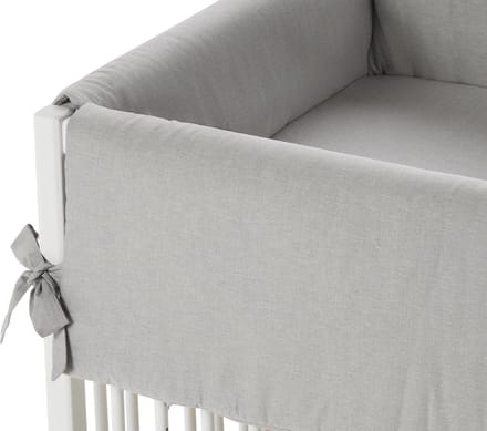 Di-Baby Parkset textiel "Chambray Grey" (2-delig: boxomrander + boxlegger)