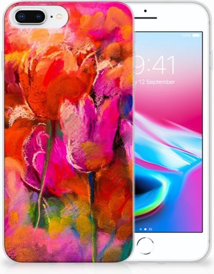 Back Cover voor Hoesje maken Apple iPhone 7 Plus | 8 Plus Tulips