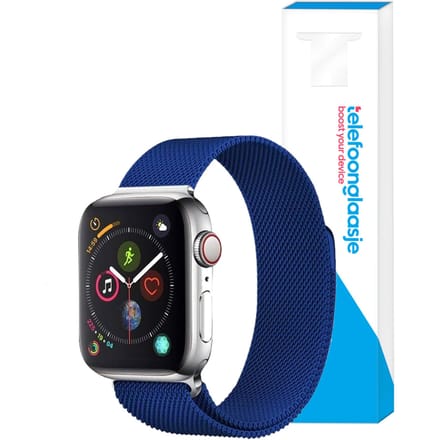 Milanese bandje Apple Watch 1/2/3/4/5/6/SE ? 42/44mm - Blauw