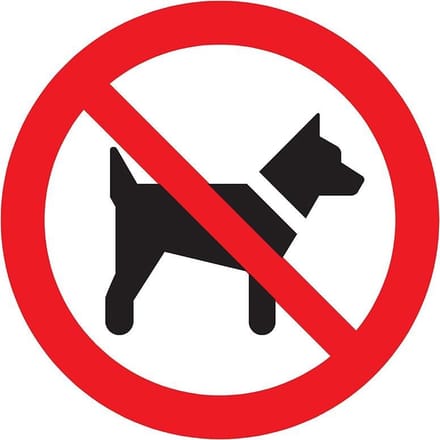 Pickup bord rond diameter 18 cm - Verboden voor honden
