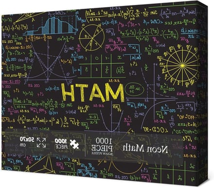 Wiskunde Formule Puzzel - Neon Puzzel Educatieve Puzzel - Ontspanning en Leren - Stimulerende Neon Kunst