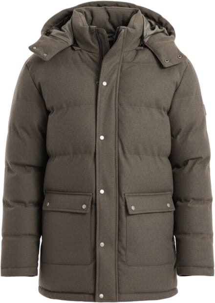 OMBRE Jas - Lange Mouw - Effen Donkere olijf S
