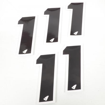 Autocollant stickers UFO pour Auto Numéro 1 noir 130x57mm Neuf