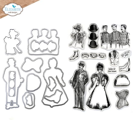 ECD Mr. and Mrs. stamp and die set
