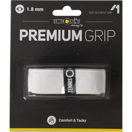 Tennis-Point Premium Grip Verpakking 1 Stuk-Wit