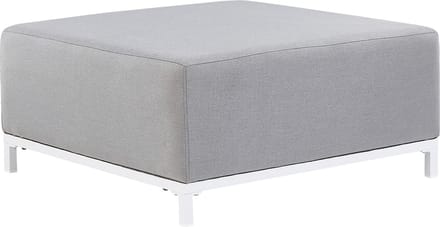 ROVIGO - Ottomaan - Lichtgrijs - Polyester