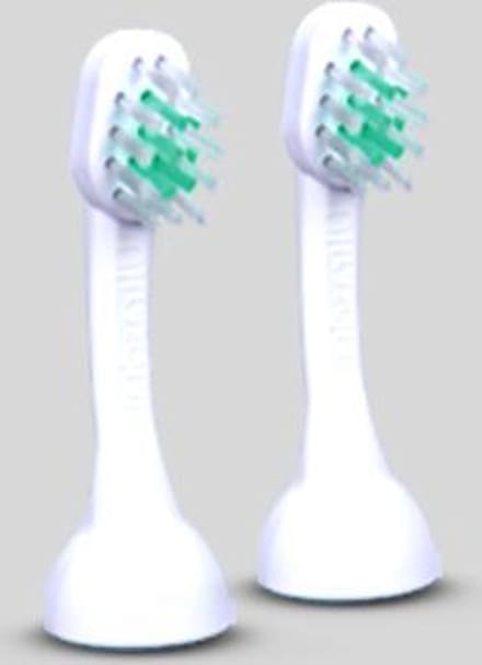 Emmi-Pet opzetborstel S2, 2 kleine borstels
