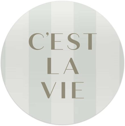 Glasschilderij C'est la vie - Ø 50 - Glas - REINDERS