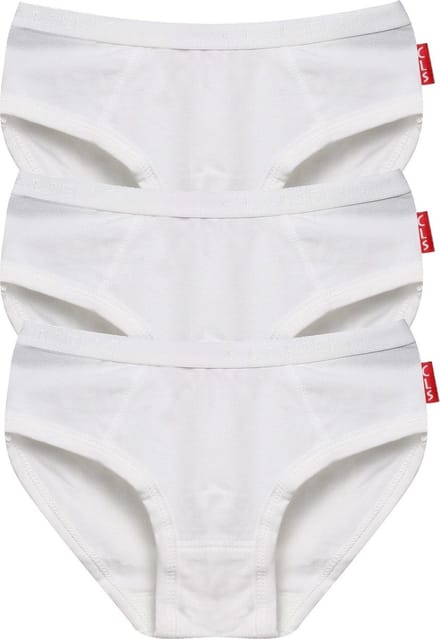 Claesen's® - Meisjes Slip 3-pack WitCL 730-White-2