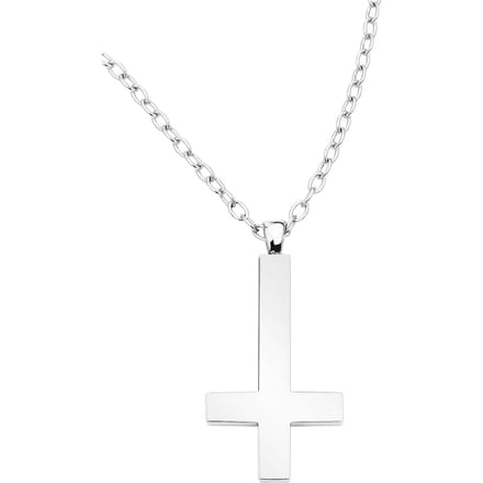 etnox Big Plain Cross Unisex Halsketting - Neutraal - Standard