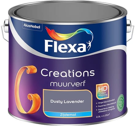 Flexa - Creations Muurverf Zijdemat - Dusty Lavender - Mengverf - 2,5 L
