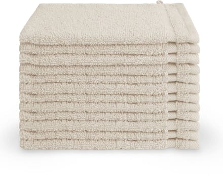Byrklund washandjes 12 stuks - Hotelkwaliteit - 16x21 - Beige