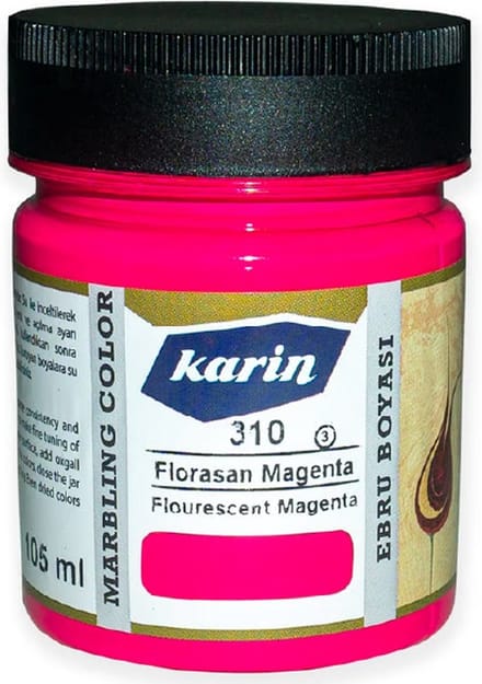 Ebru / Papiermarmer Verf - Fluorescent Magenta - 105 ml