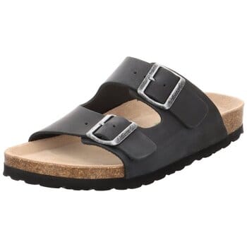 Natural Sense unisex pantoffels muiltjes sandalen leer navy 1152940