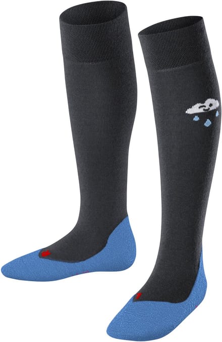 FALKE Active Rainboot met functionele zool wol lyocell kniekousen kinderen blauw - maat 39-42