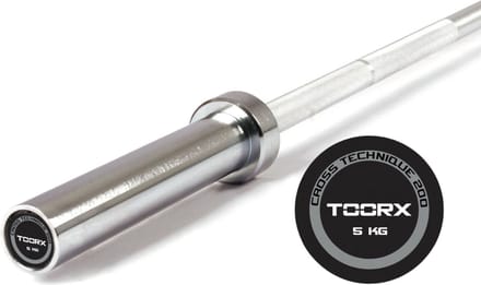 Toorx Professional BO-TEC200 - Halterstang - 220 cm - Olympisch - Cross Technique - voor Techniek Training - 50 mm
