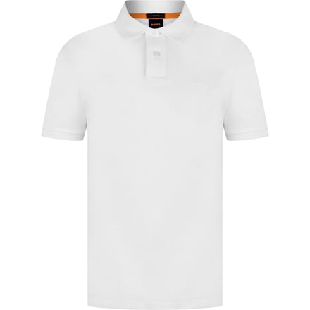 Boss Heren Passenger Box Logo Polo Shirt (Wit)