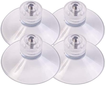 Zuignap Set - 4 Stuks Transparant Met Ratelmoer - Ø 32mm - Voor Universeel Gebruik