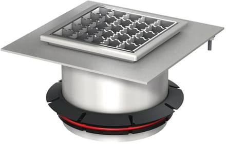 ACO Opzetstuk Variant-CR 200x200/ M125/ V2A/ antislip, 9519.60.93