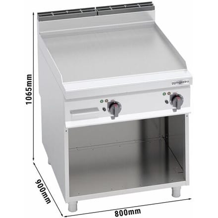 GGM Gastro Elektro Bratplatte - 11,4 kW - Glatt Zilver