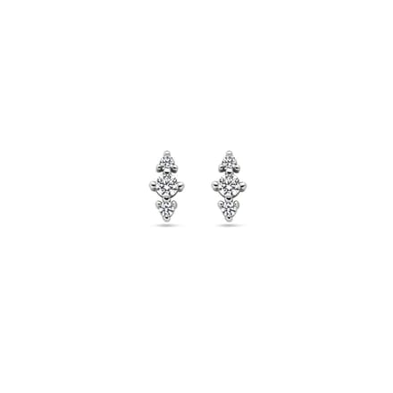 Zilver Gerhodineerd Oorknoppen Zirkonia 1338061