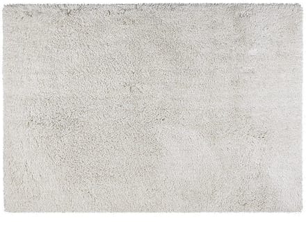 Vente-unique Hoogpolig shaggy vloerkleed in microvezel - 120 x 170 cm - Gebroken wit - HARVEY