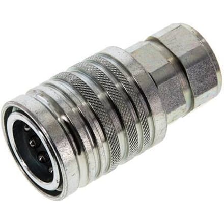 Stalen DN 12.5 Hydraulische Koppeling Snelkoppeling G 1/2 inch Binnendraad ISO 7241-1 A D 20.5mm