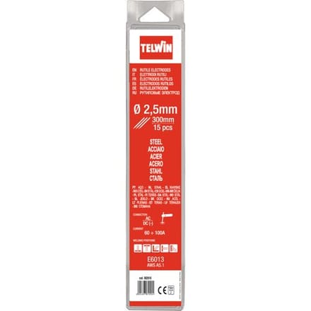 Telwin elektroden rutiel Ø 2,5mm (15 Stuks)