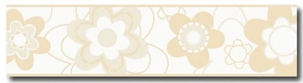 BEHANGRAND RETRO BLOEMEN