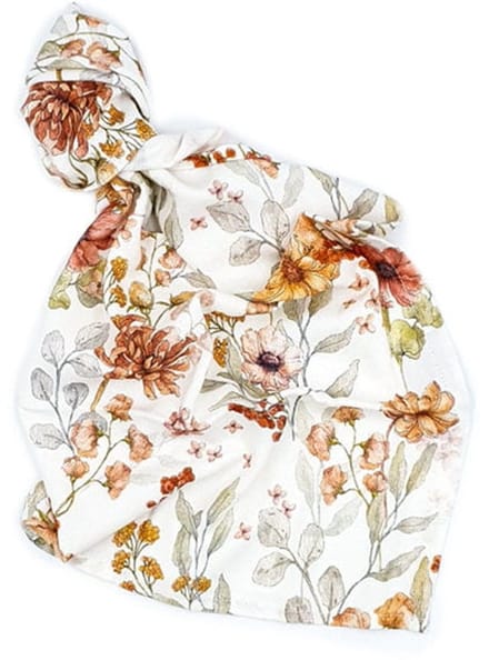 Lepre - Bambus Pieluszka - 40x60 cm - Kwiaty Vintage